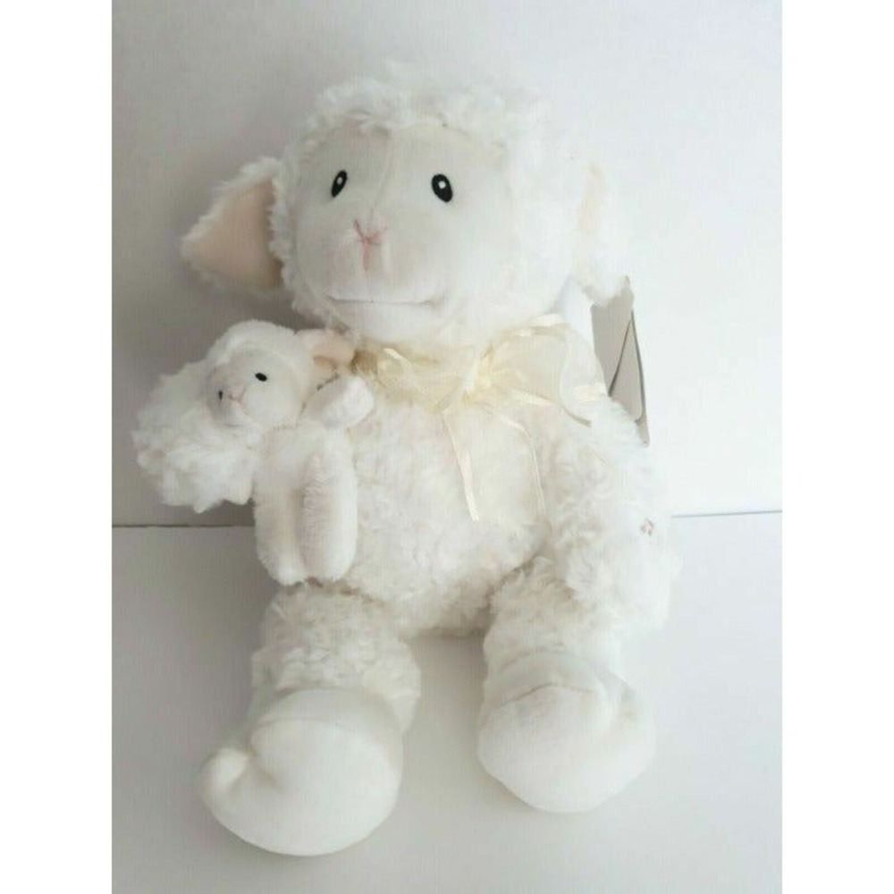 Baby Gund Nursery Rhyme Time White Lamb Animated Stuffed Plush with Baby‎